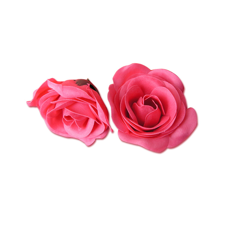 5-layer large rose soap flower head with base soap flower handmade bath set in multiple colors