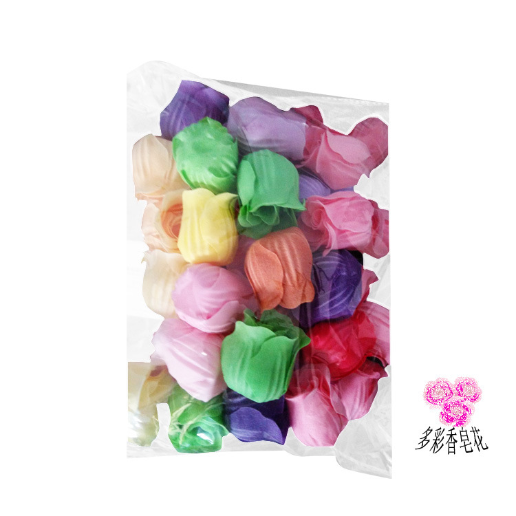 Multi-color optional rose soap wholesale and OEM paper soap manufacturer direct sales good price