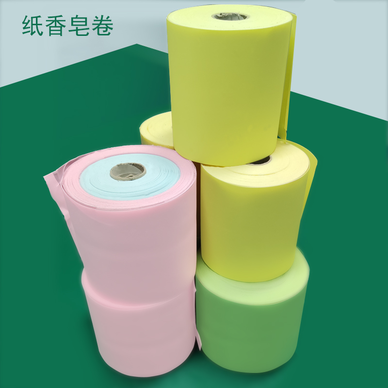 What is the minimum order quantity of soap rolls in the paper soap dispenser? 